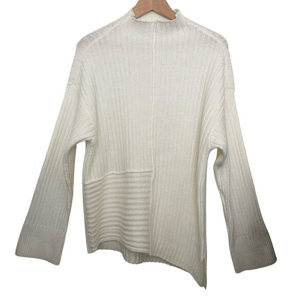 Sanctuary Mock Neck Knit Ribbed Sweater Soft Comfy Size Medium - Picture 5 of 5